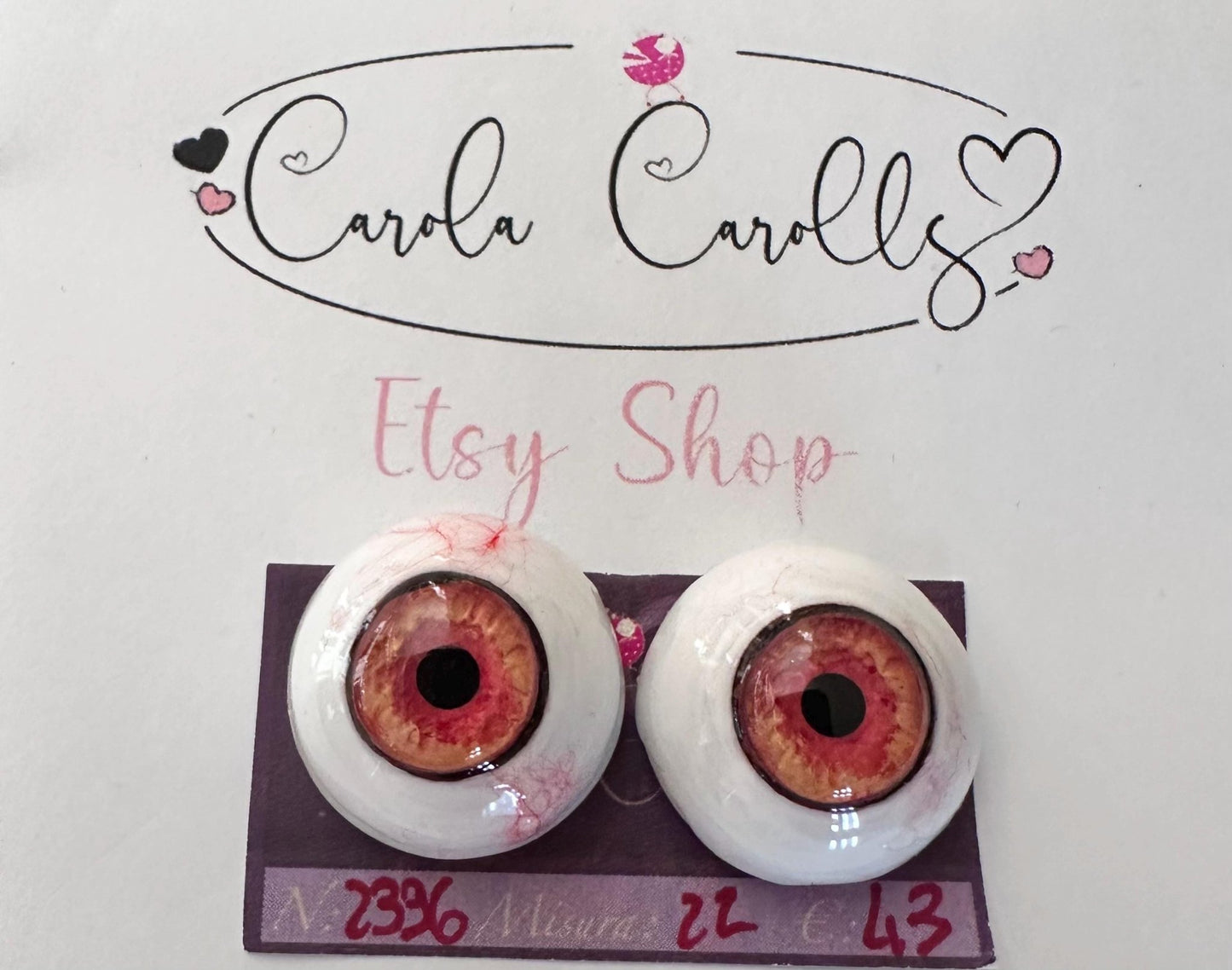 Pennywise - 22mm FLAT 2396 | Reborn Doll Eyes | CarolaCarollsEyes