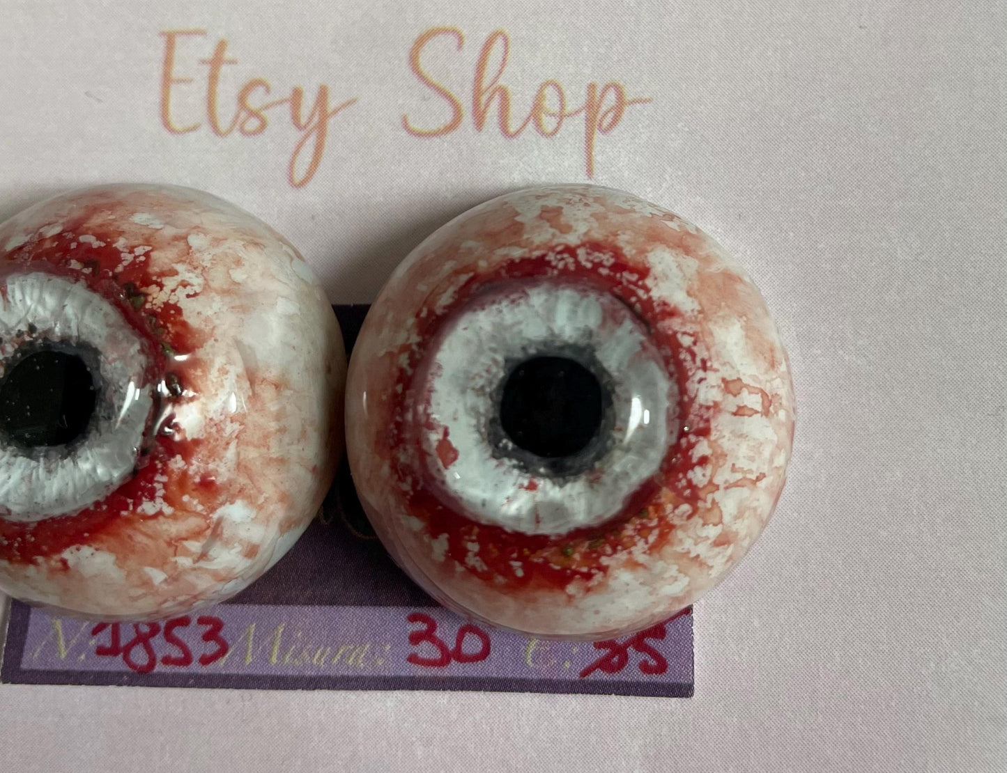 Zombie - 30mm FLAT 1853 | Reborn Doll Eyes | CarolaCarollsEyes