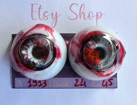Zombie - 24mm FLAT 1913 | Reborn Doll Eyes | CarolaCarollsEyes