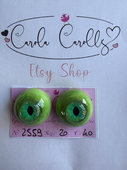 Gatto - 20 mm FLAT 2559 | Reborn Doll Eyes | CarolaCarollsEyes