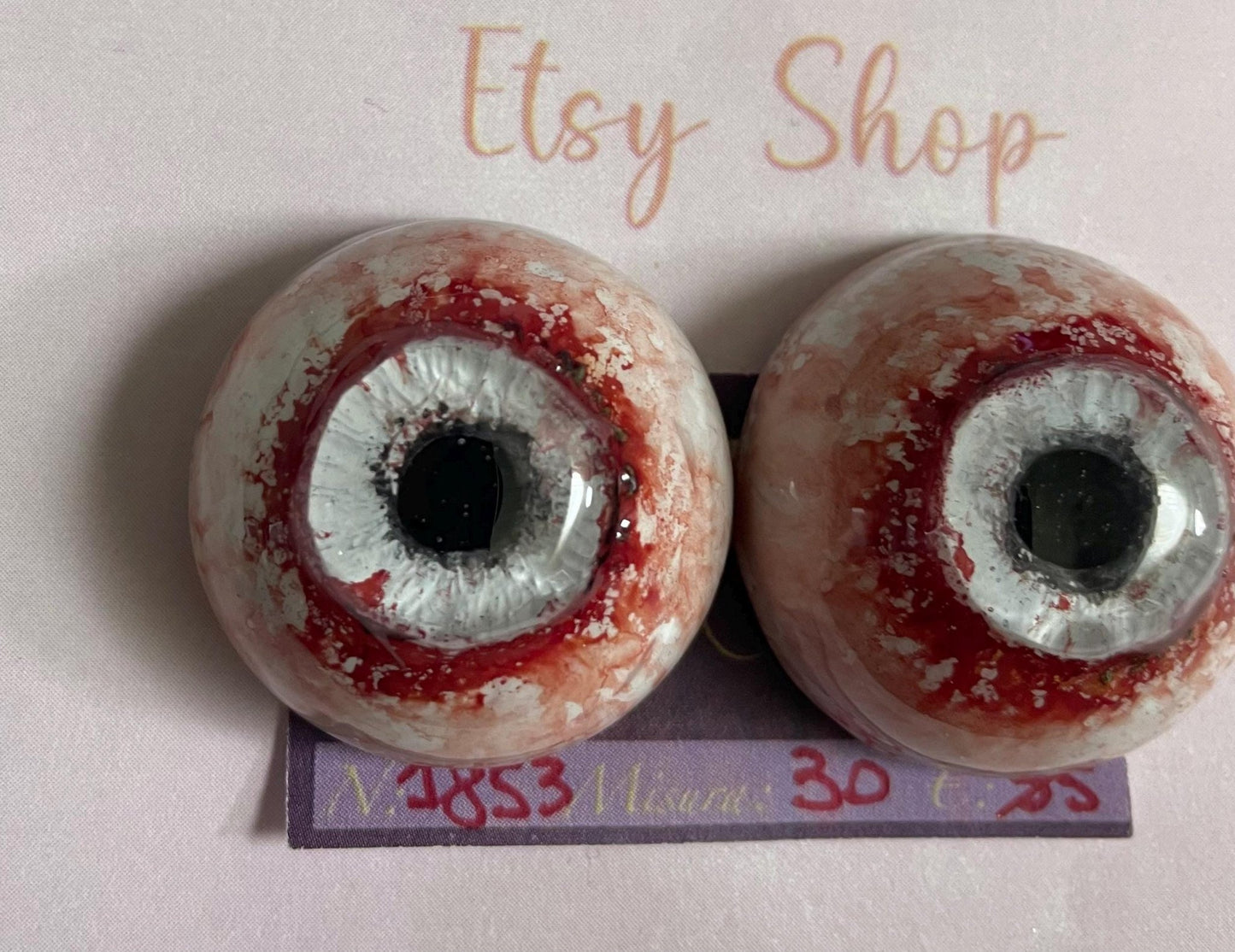 Zombie - 30mm FLAT 1853 | Reborn Doll Eyes | CarolaCarollsEyes