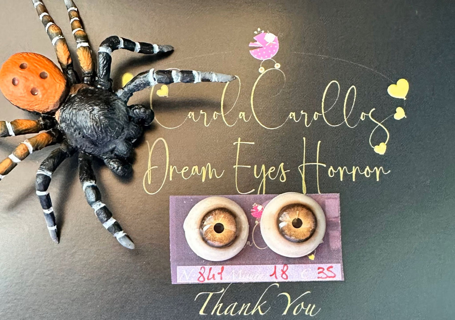 Occhi da 18mm LICANTROPO Flat - 841 | Reborn Doll Eyes | Il mio negozio